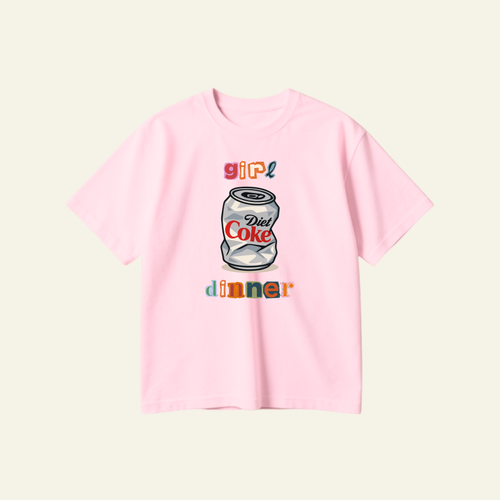 GIRL DINNER OVERSIZED TEE