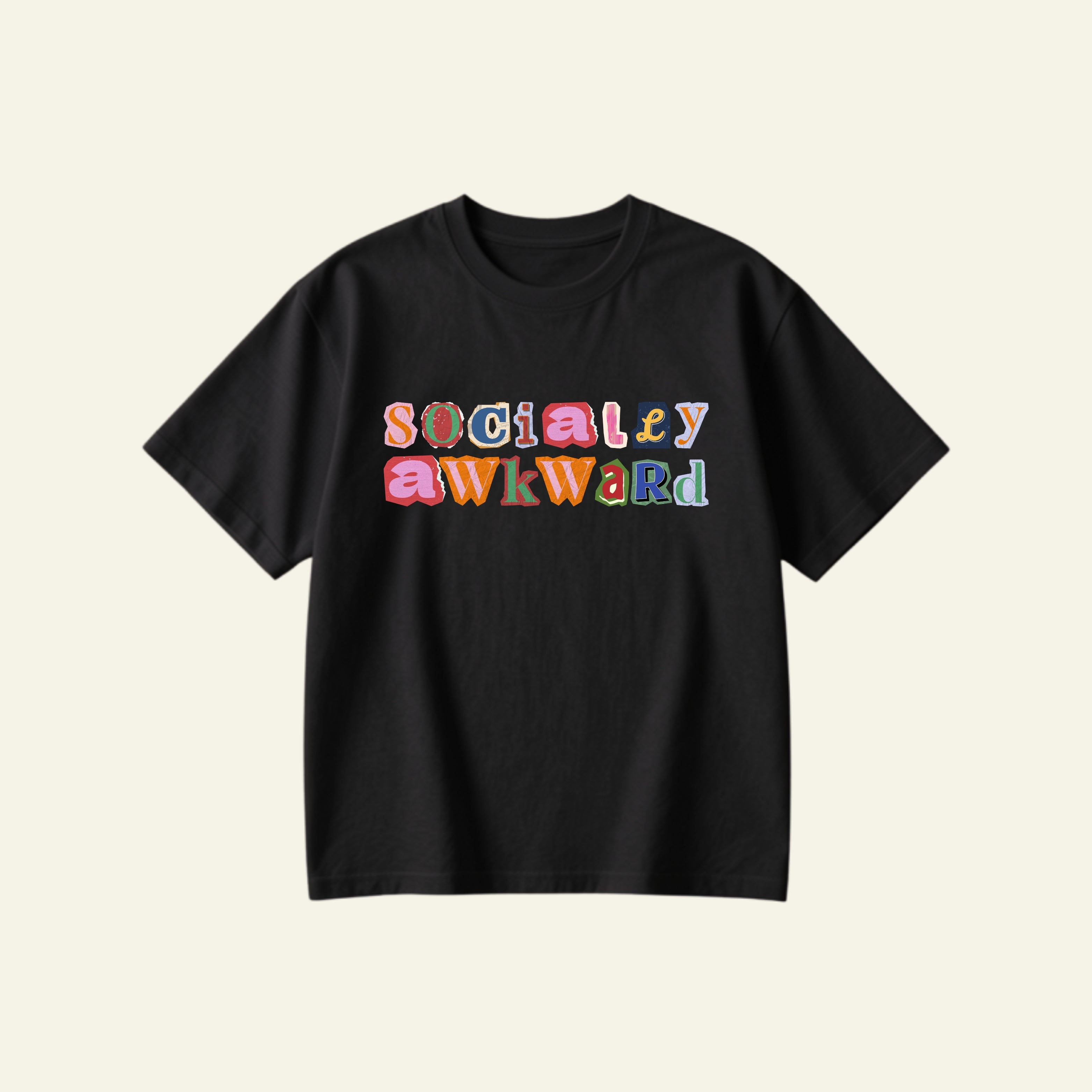 SOCIALLY AWKWARD OVERSIZED TEE