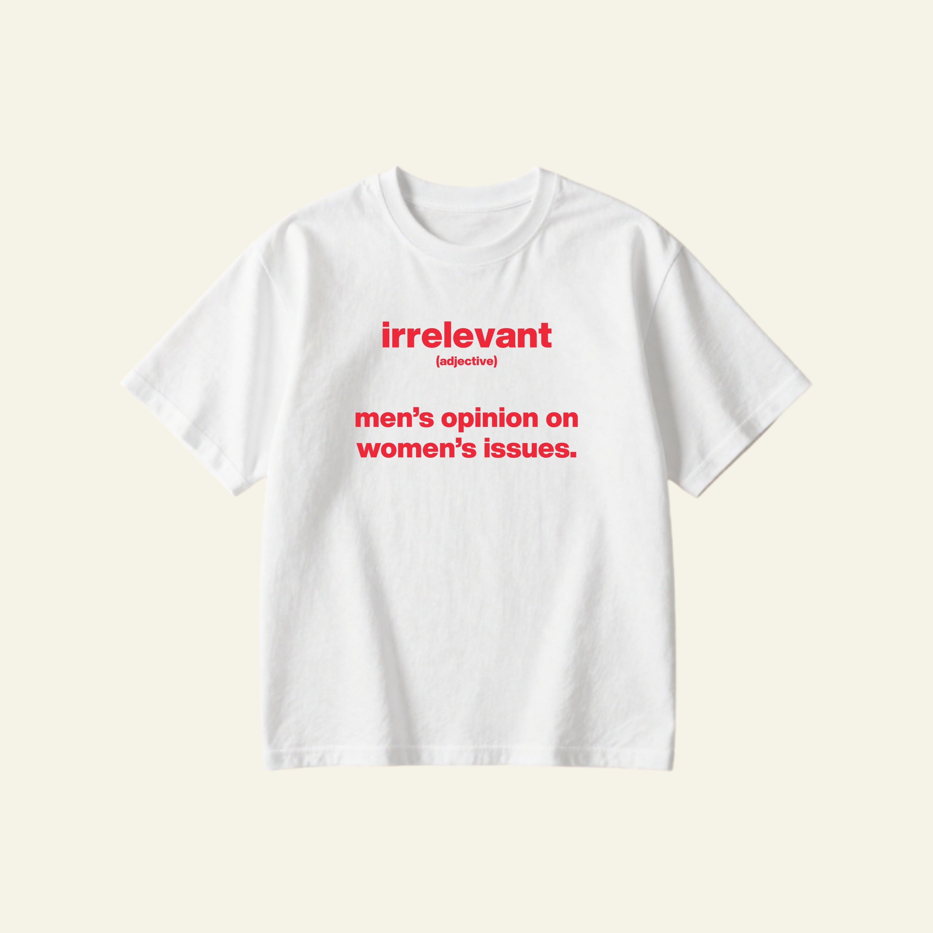 IRRELEVANT OVERSIZED TEE