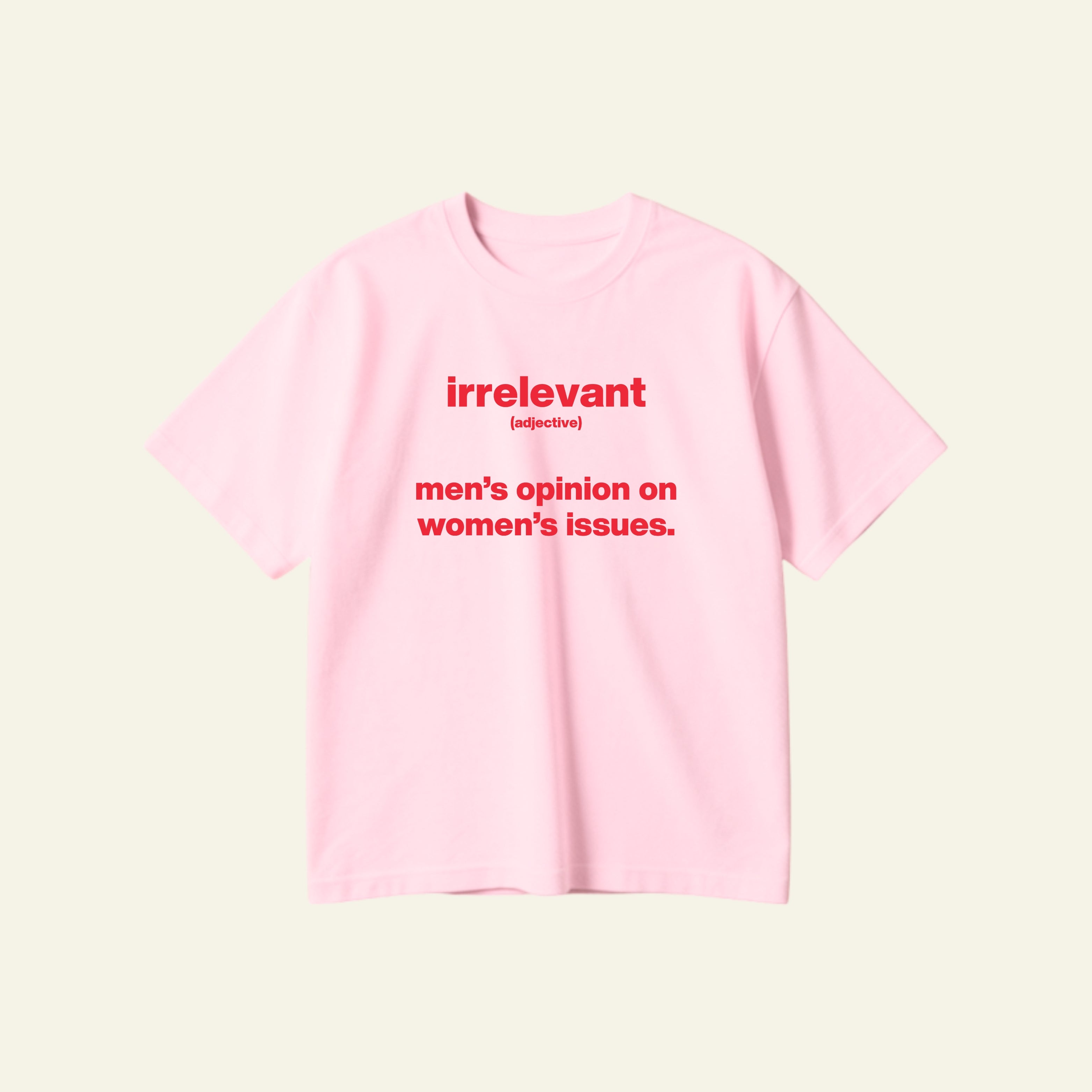 IRRELEVANT OVERSIZED TEE