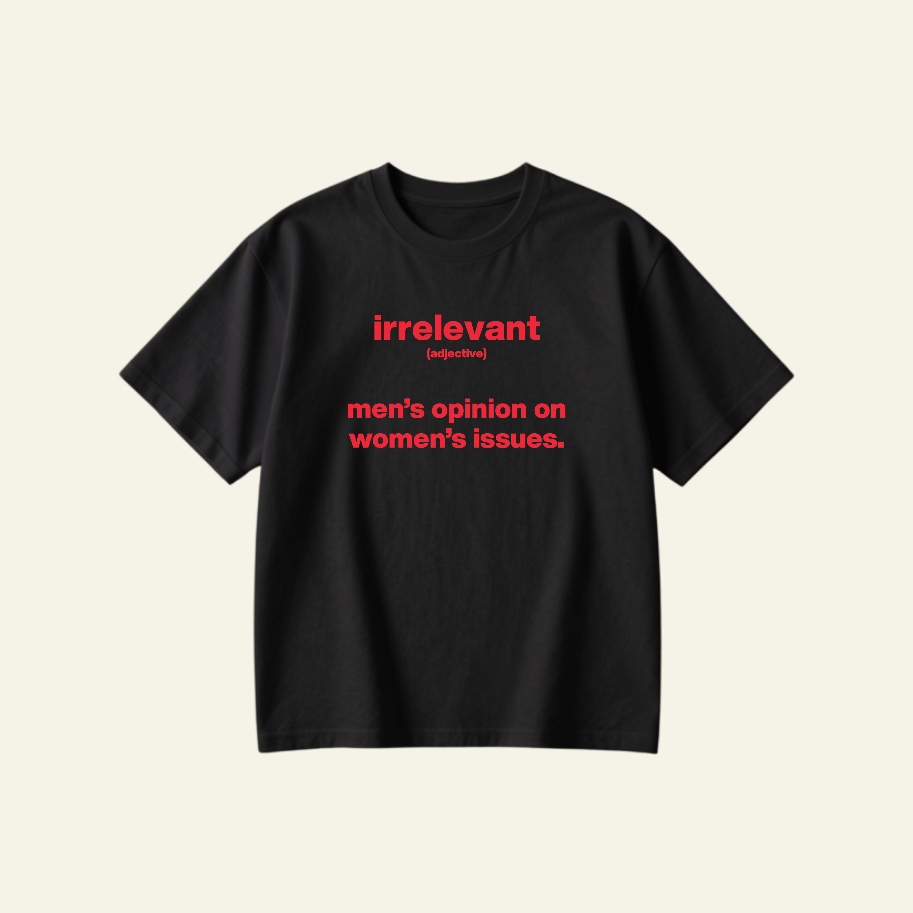 IRRELEVANT OVERSIZED TEE