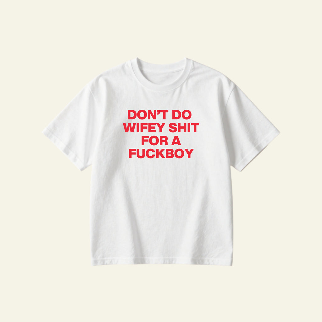 WIFEY SHIT OVERSIZED TEE