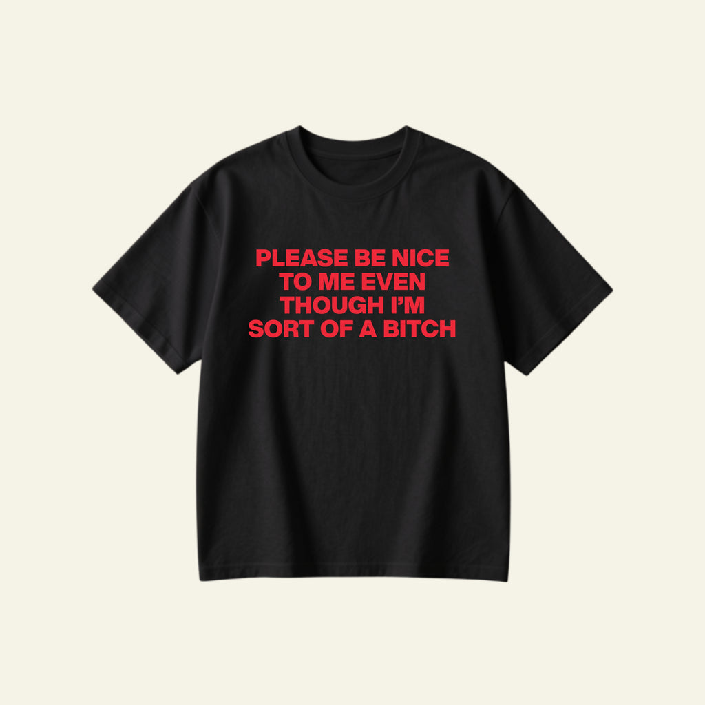 BE NICE OVERSIZED TEE