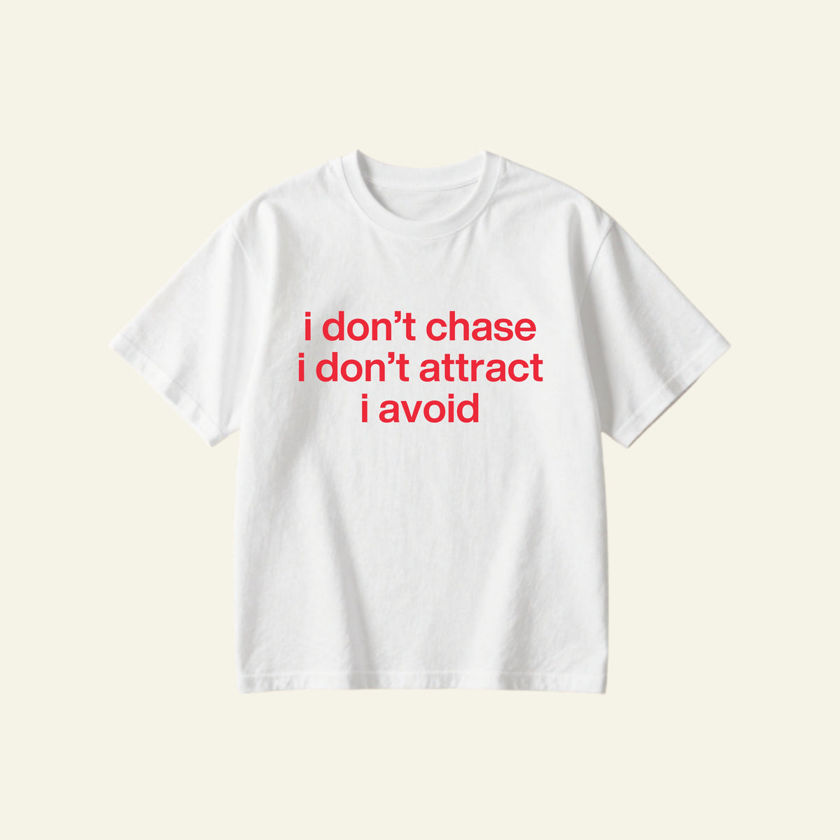 AVOID OVERSIZED TEE